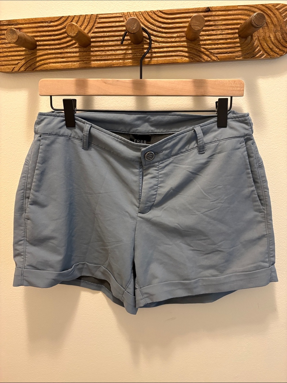 Free Fly Apparel Light Blue Women's Athletic Shorts